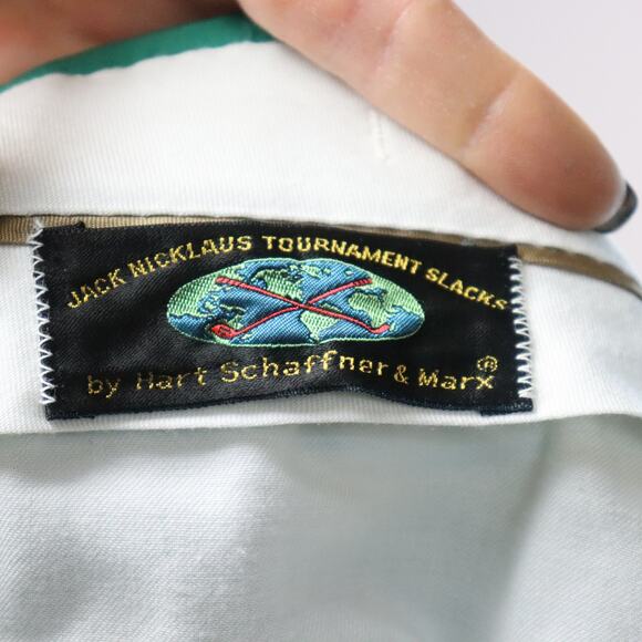 Vintage Jack Nicklaus Tournament Slacks by Hart Schaffner & Marx – Kelly Green - Picture 7 of 8